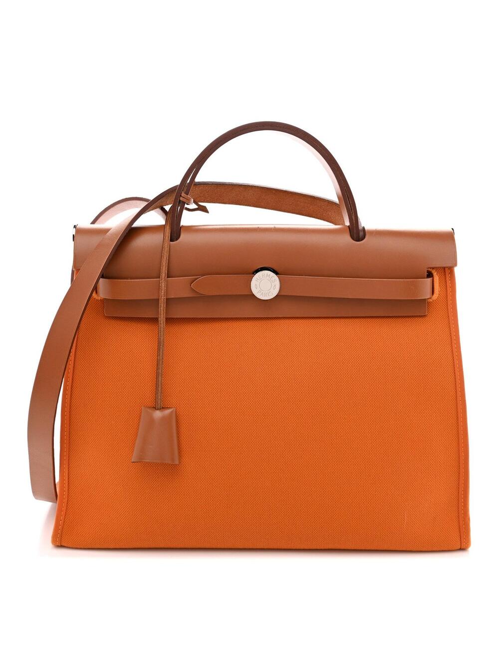 Hermes Vache Hunter Toile Herbag Zip 31 #371833H19B